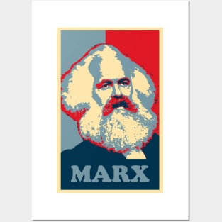 Karl Marx, obama poster Posters and Art